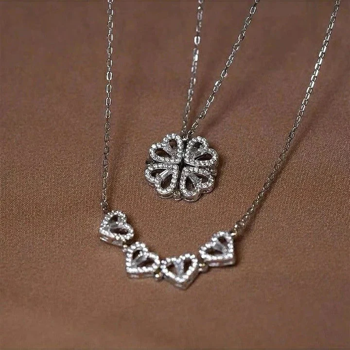 Amora Quadrifolia Necklace | White Gold - Image 2