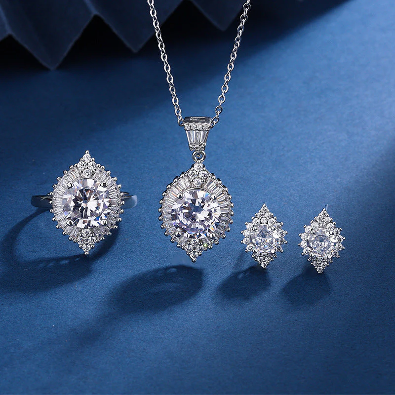 Aria Gaze Set | White Gold
