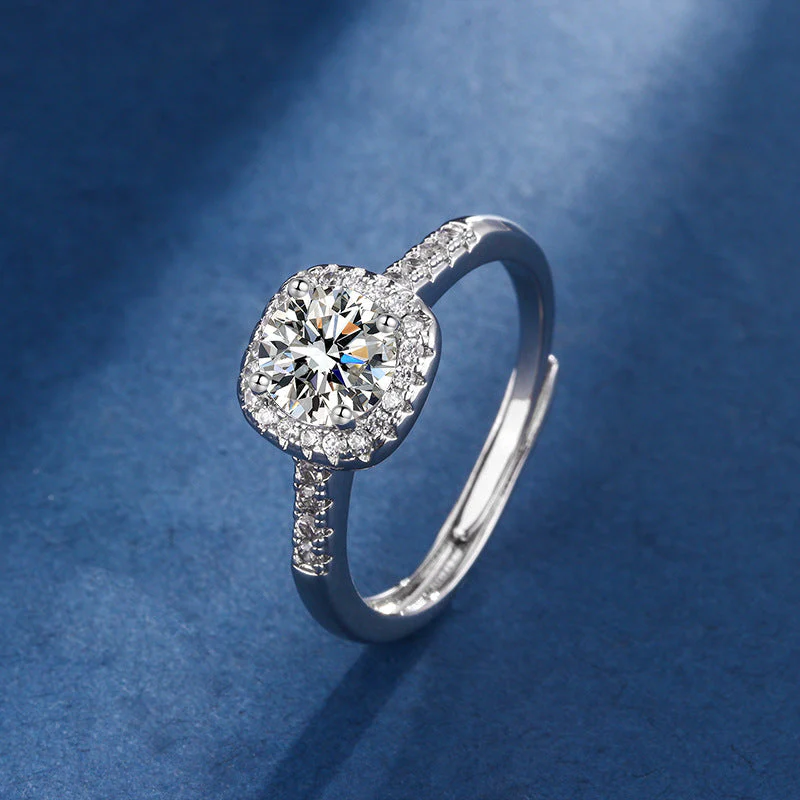 Aria Square Radiant Set | White Gold - Image 4