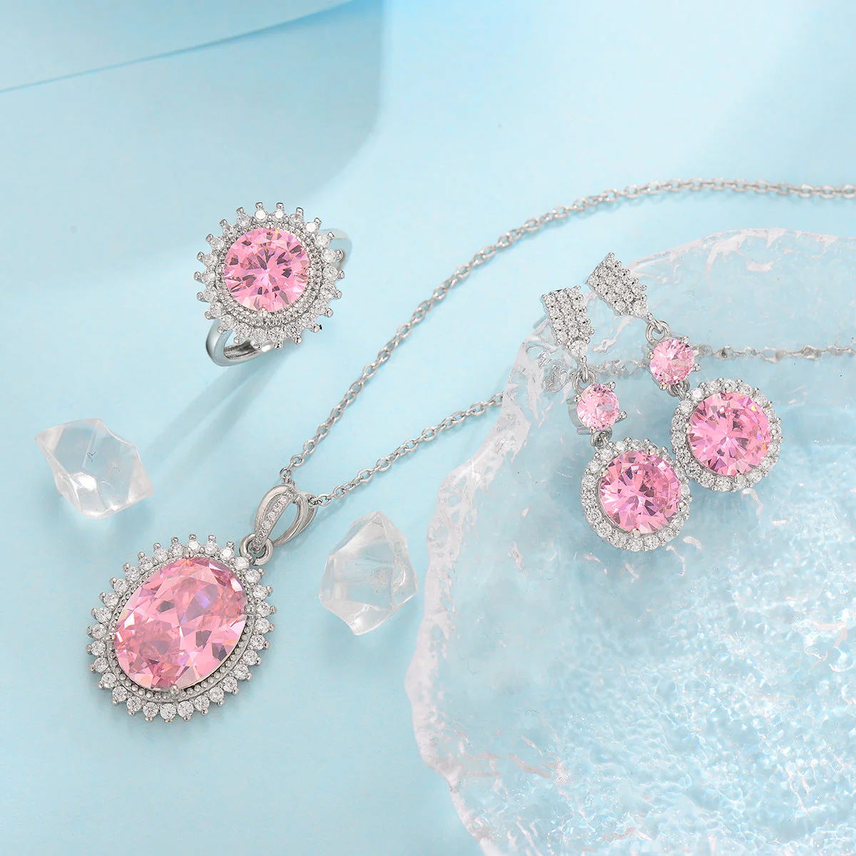 Aurielle Solwyn Blue Set | White Gold - Image 2