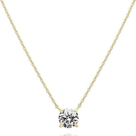 Aurora Crystal Necklace | Gold