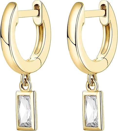 Bar Drop Earrings | Gold - Image 2
