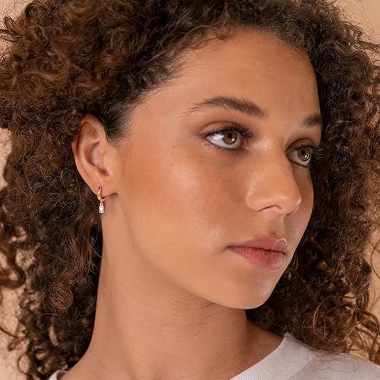 Bar Drop Earrings | Gold - Image 3