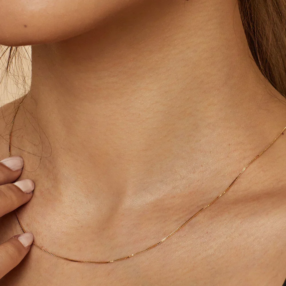 Bodega Box Necklace - Gold - Image 2