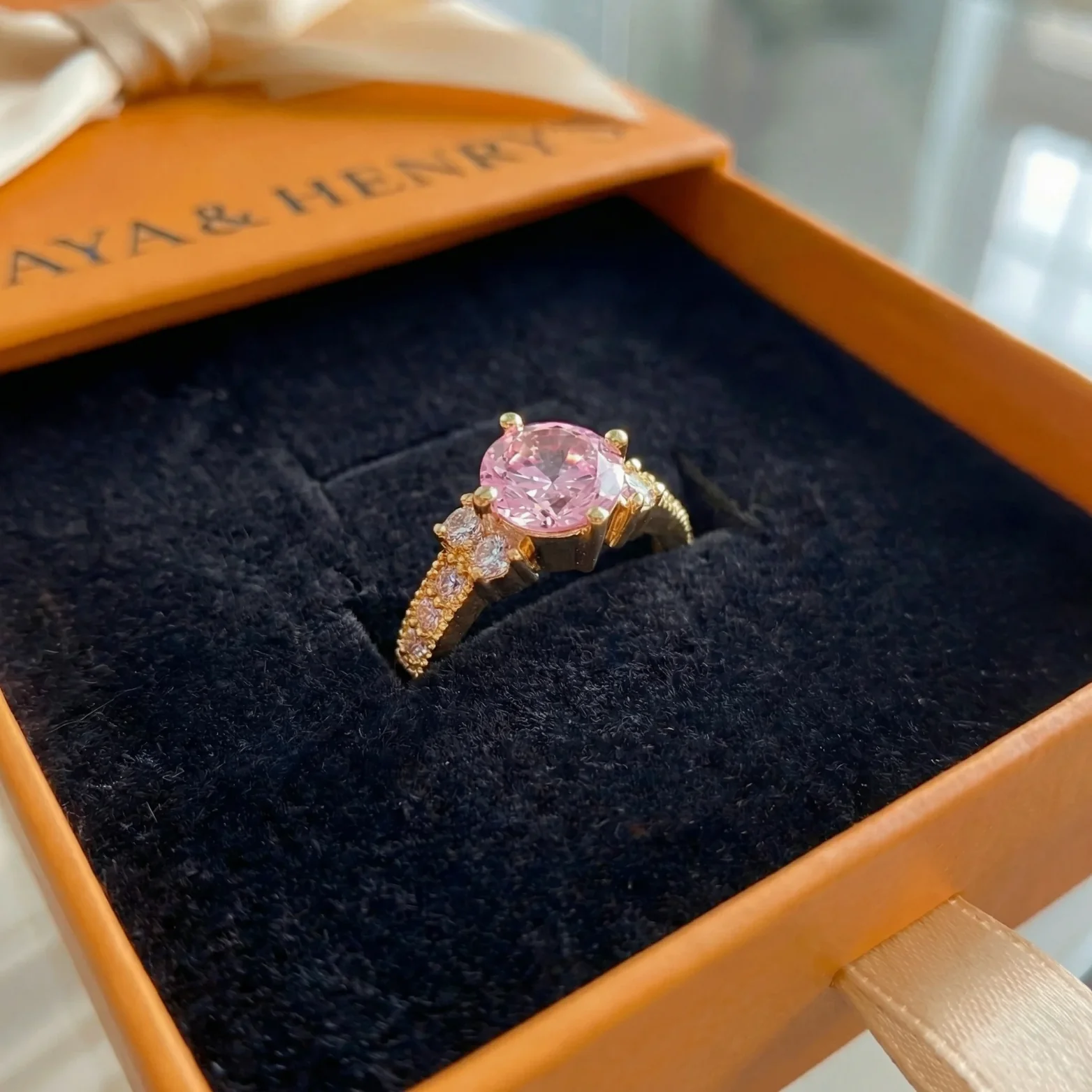 Celia Rosette Ring | White Gold - Image 3
