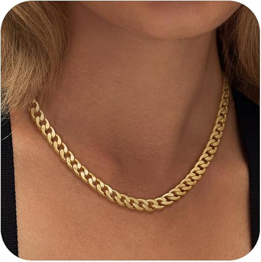 Chunky Cuban Link Necklace | Gold - Image 4