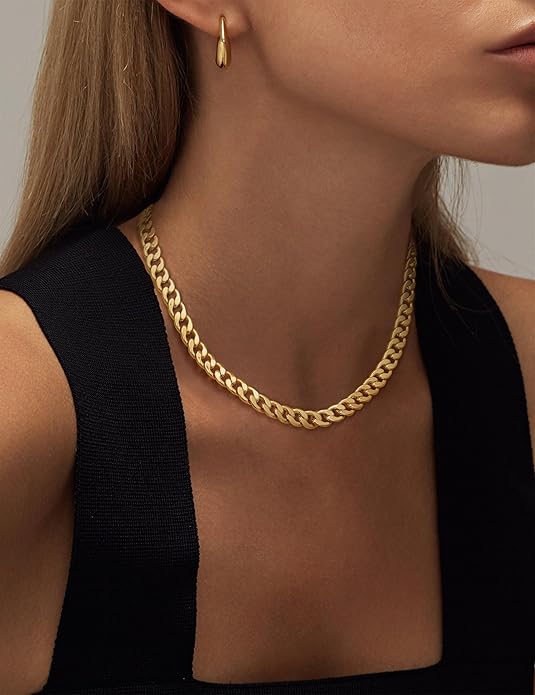 Chunky Cuban Link Necklace | Gold - Image 6