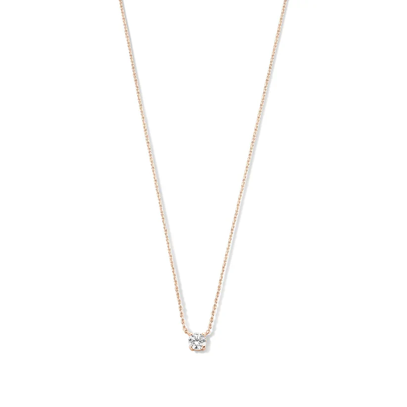 Cléa Moissanite Stone Necklace | Gold - Image 3