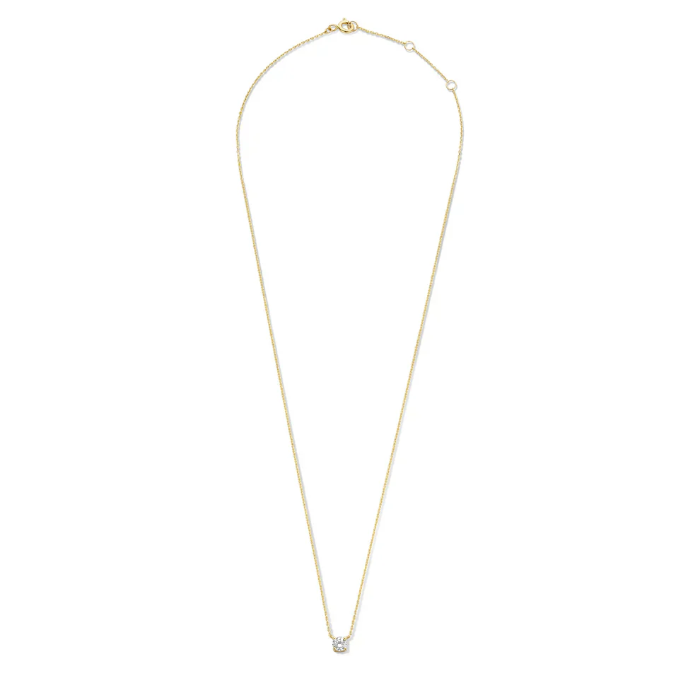 Cléa Moissanite Stone Necklace | Gold - Image 5