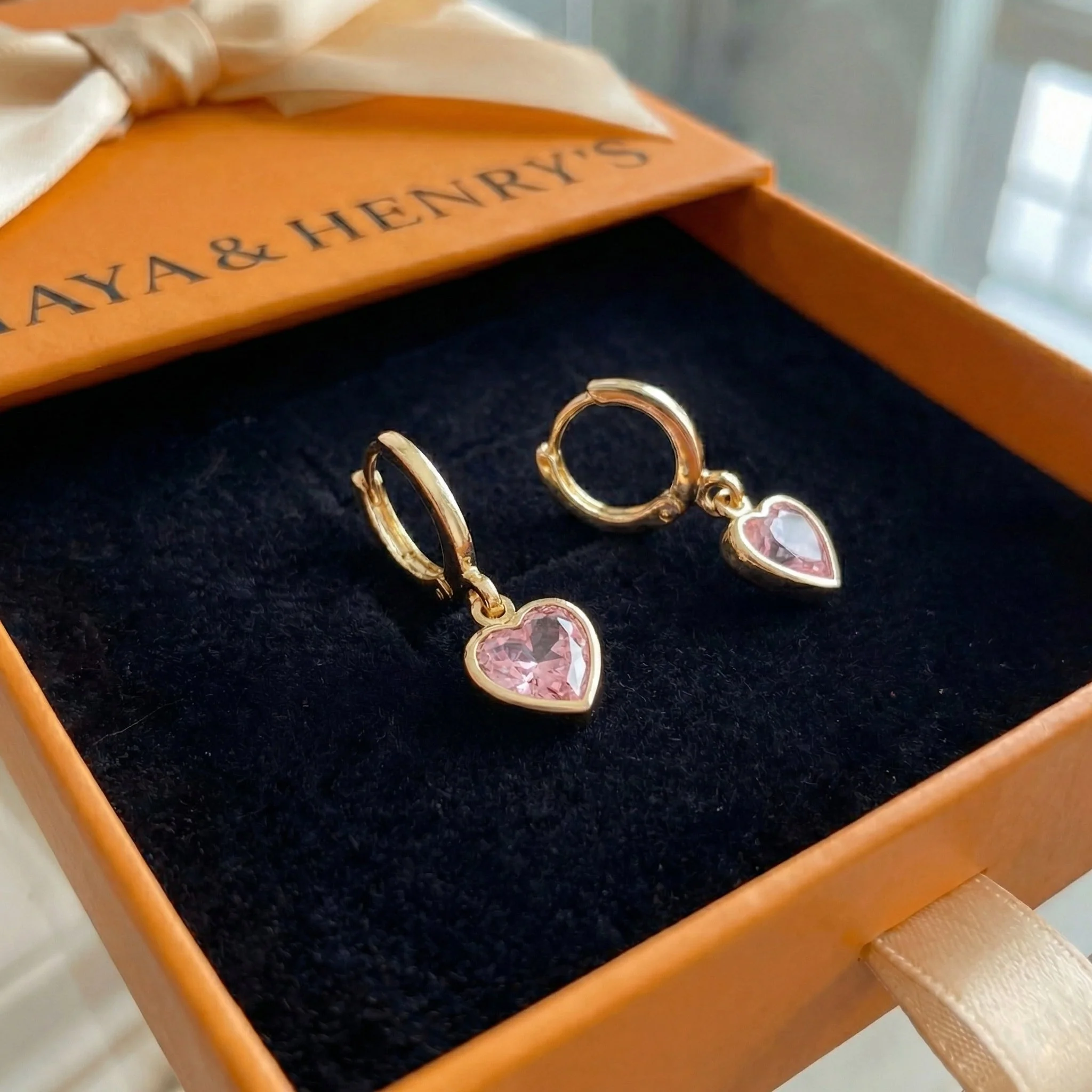 Cupid Charm Drop Earrings | Gold - Image 3