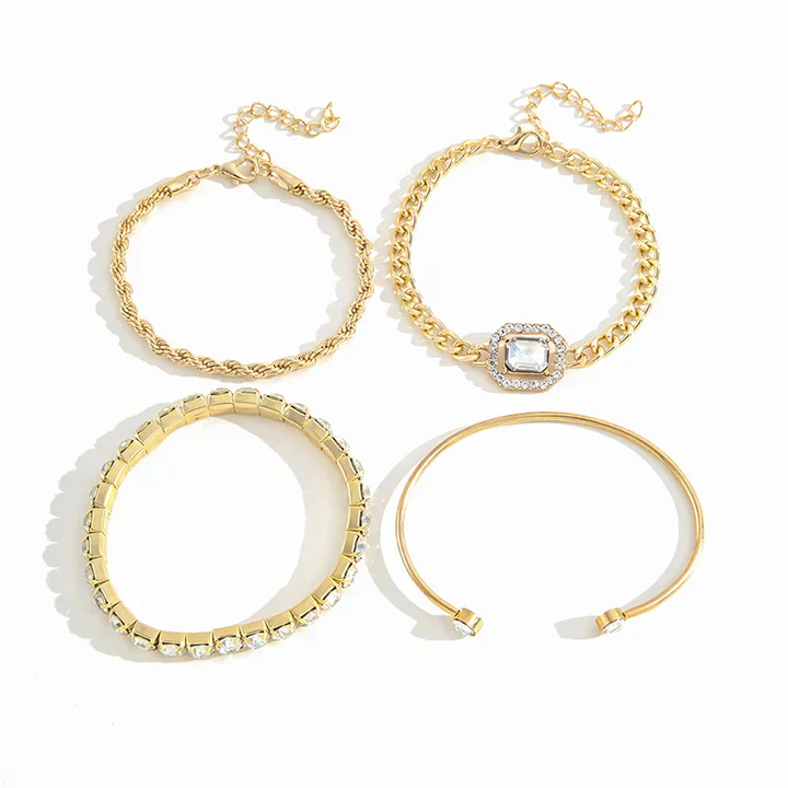Domitia Calvina Bracelet Set | White Gold - Image 3