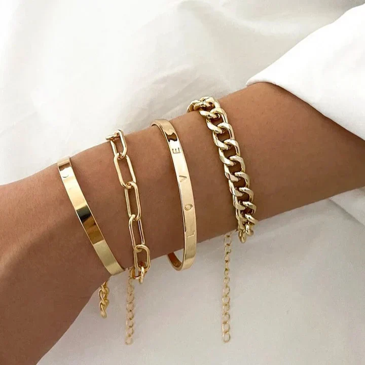 Elan Mercer Bracelet Set | White Gold - Image 2