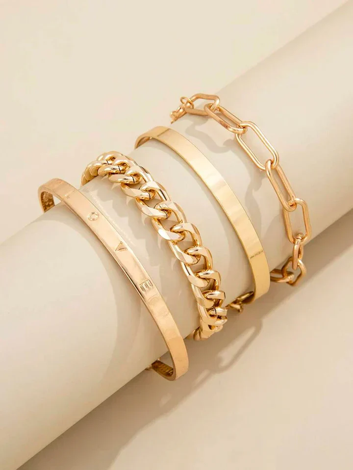 Elan Mercer Bracelet Set | White Gold - Image 4