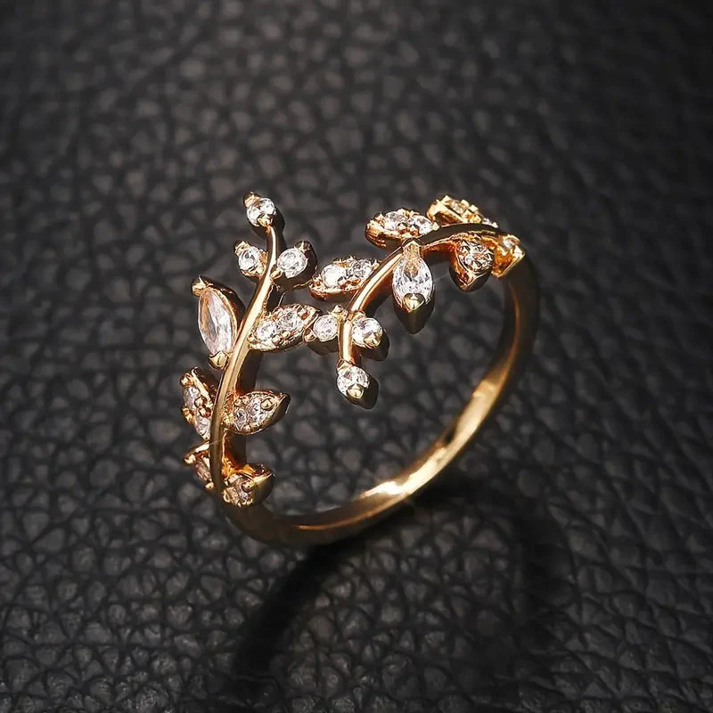 Elegant Vine Gold Ring | Gold