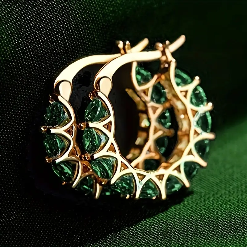 Elena Marlowe Hoop Earrings | White Gold - Image 4