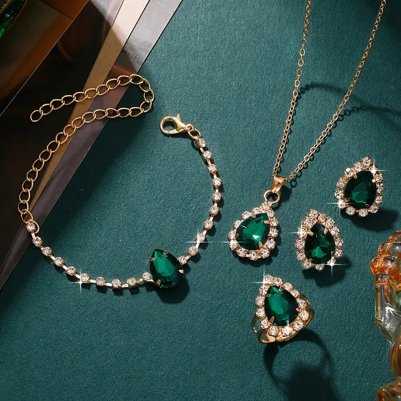 Elisandre Vermont Jewelry Set | Gold - Image 2