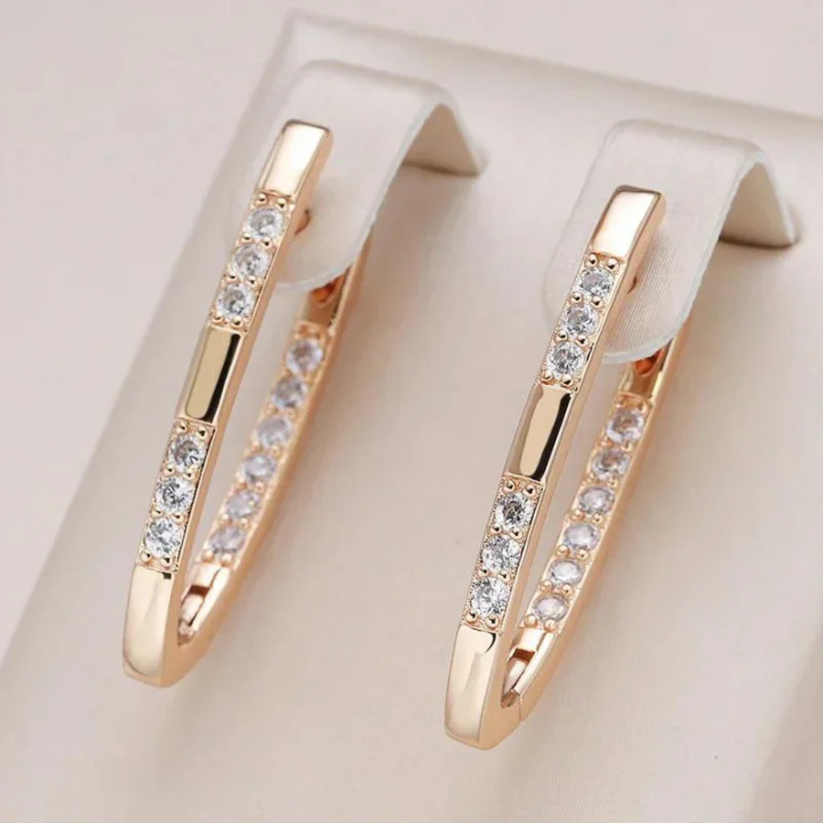 Exquisite Zirconia Earrings | White Gold - Image 2