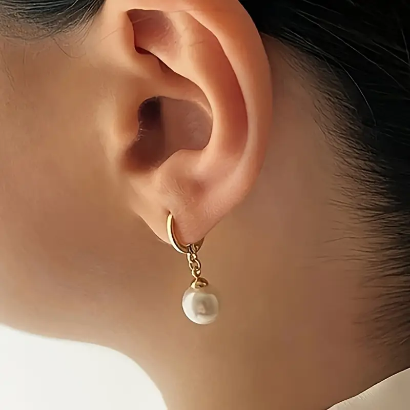 Golden Grace Pearl Jewelry Set | Gold - Image 6