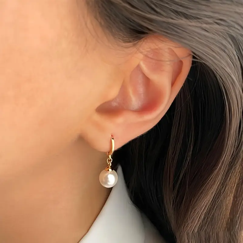 Golden Grace Pearl Jewelry Set | Gold - Image 7