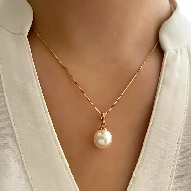 Golden Grace Pearl Jewelry Set | Gold - Image 8
