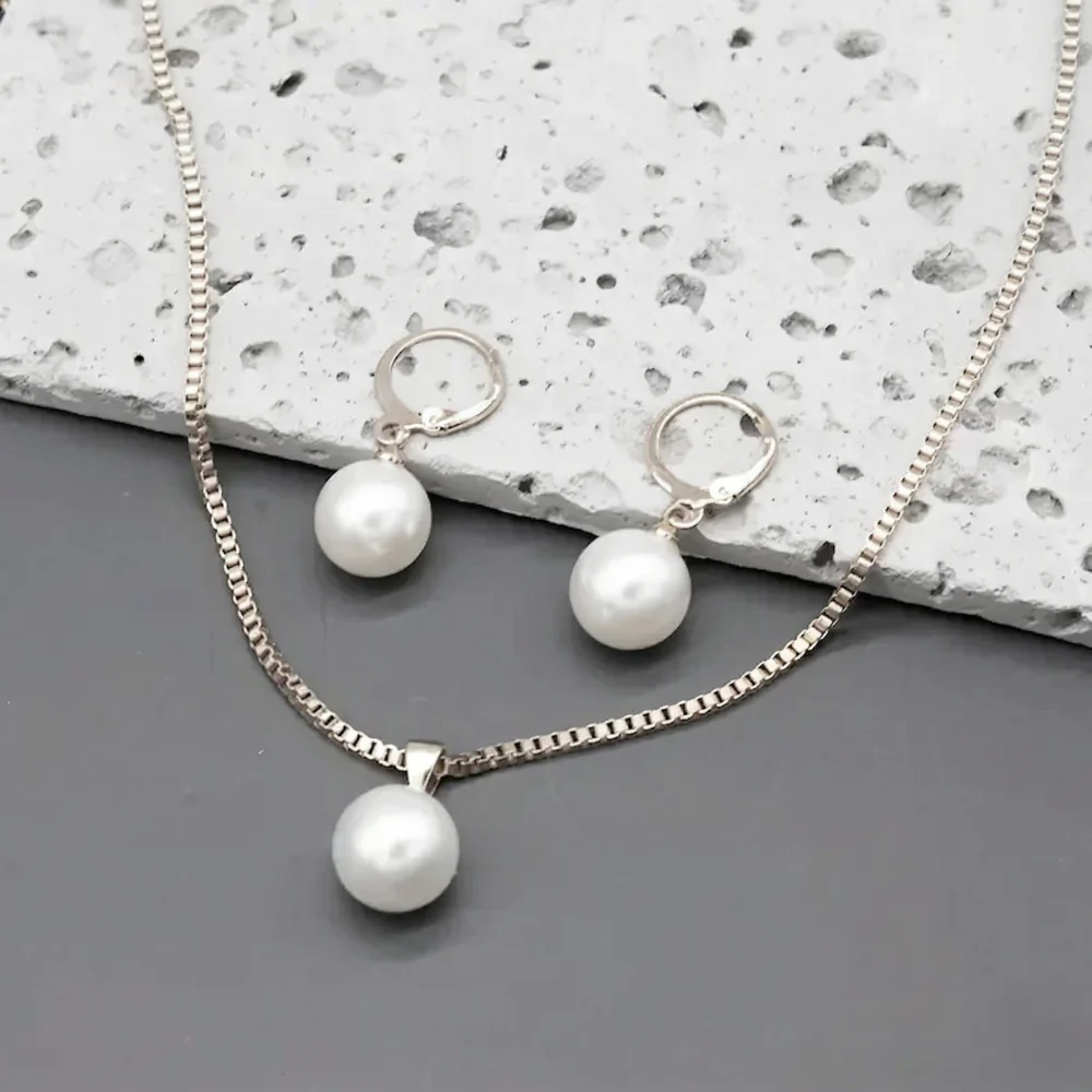 Golden Grace Pearl Jewelry Set | Gold - Image 9