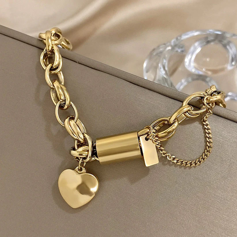 Heartened Chunky Bracelet | Gold - Image 5