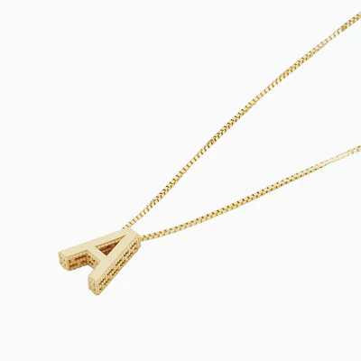 Love letter initial necklace | Gold - Image 2