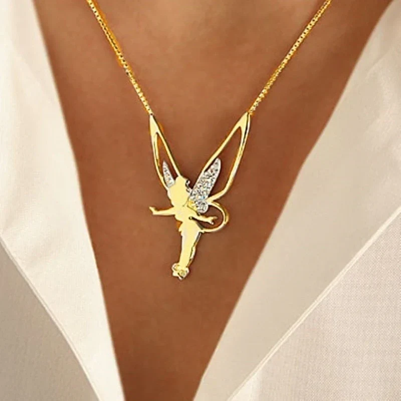 Lucky Fairy Necklace | White Gold - Image 2