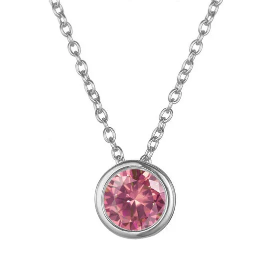 Lunaria Gemmara Birthstone Necklace | White Gold - Image 7