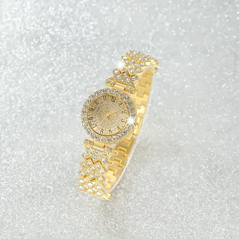 Luxe Radiance Gold Watch & Bracelet Set | Gold - Image 2