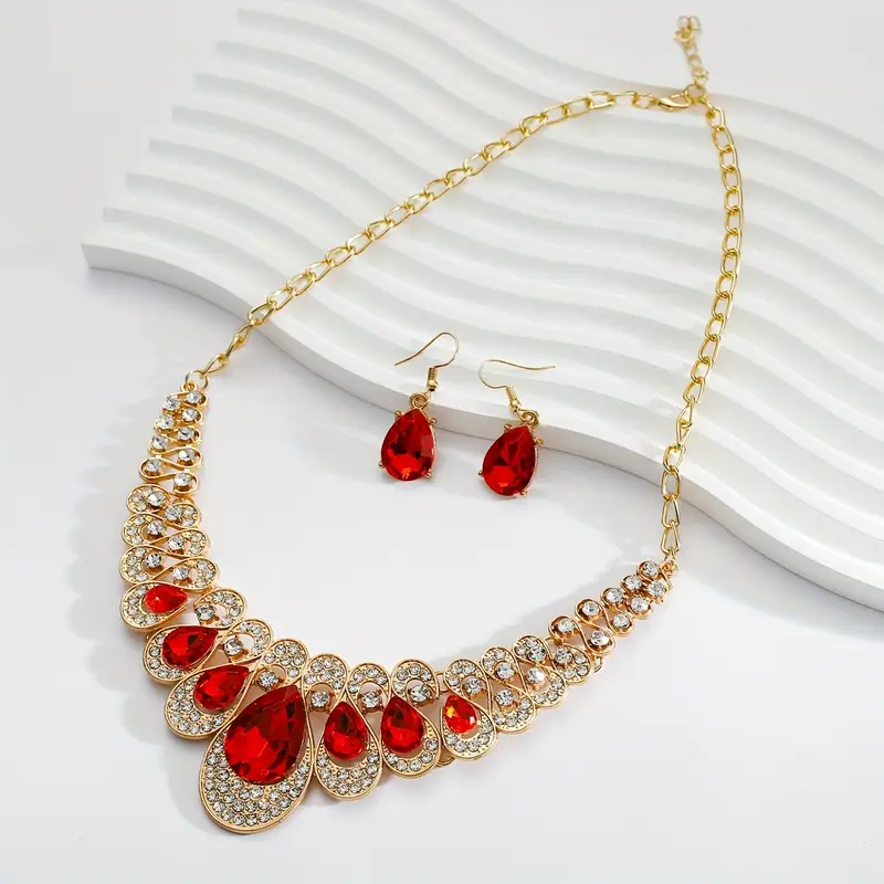 Maevina Crimselle Jewelry Set | Gold - Image 2