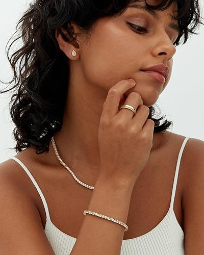 Tennis bracelet | Gold - Image 3