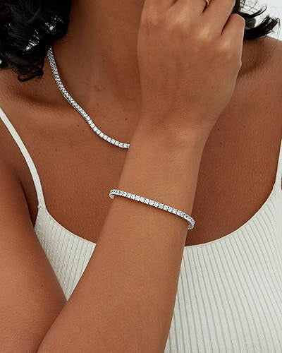 Tennis bracelet | White Gold - Image 3