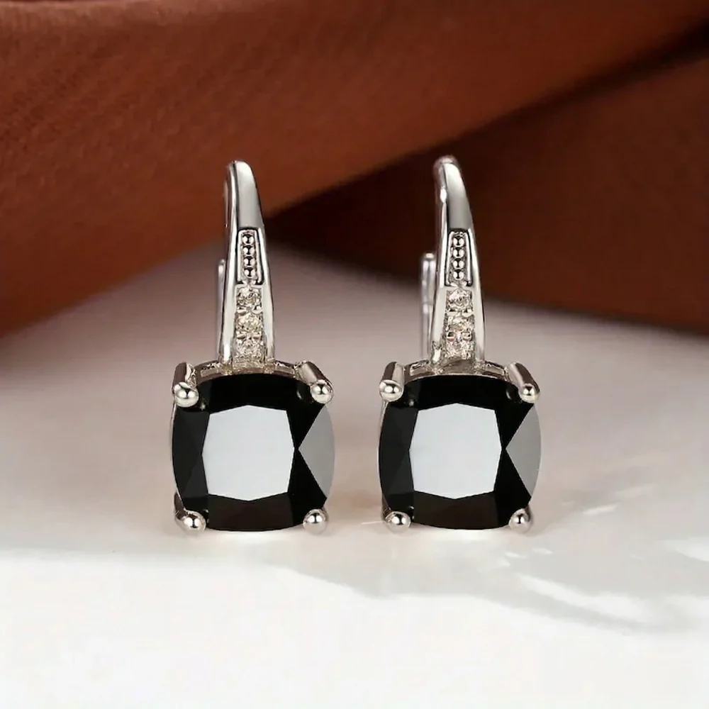 Mystic Stone Hoop Earrings | Gold - Image 13