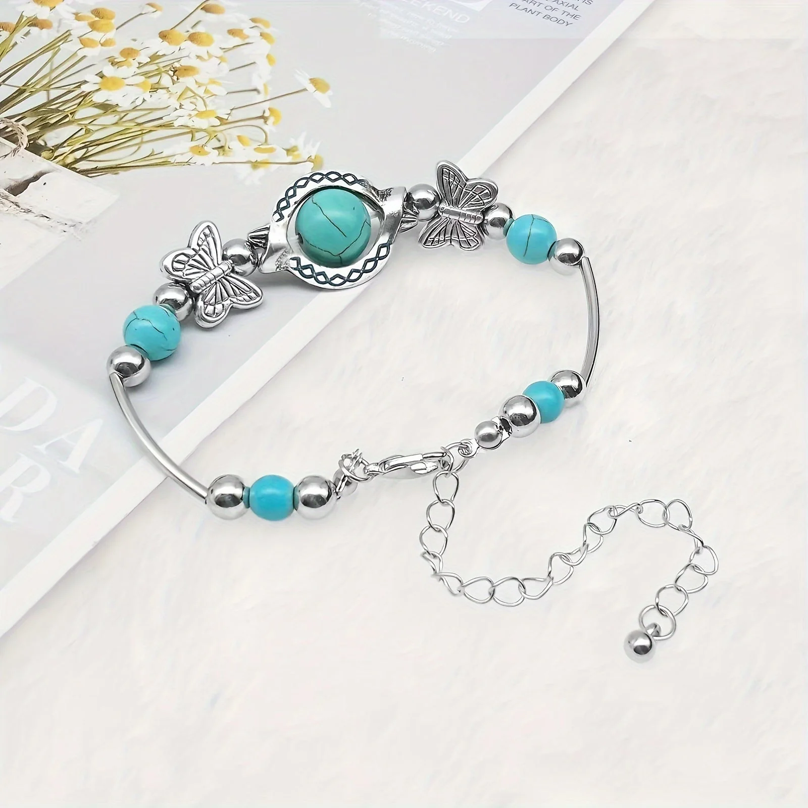 Oasis Butterfly Drift Bracelet | White Gold - Image 6