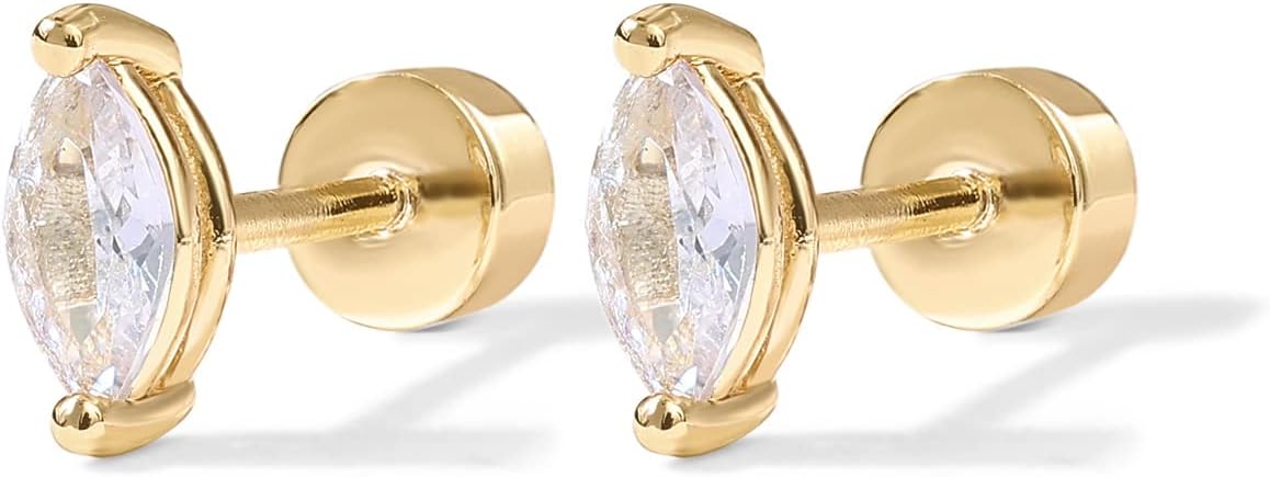 Pear Cut Studs | Gold - Image 2