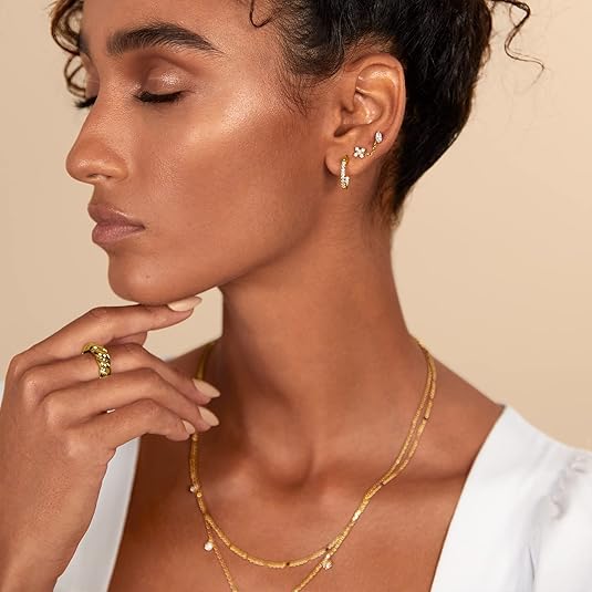 Pear Cut Studs | Gold - Image 3