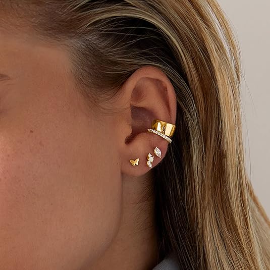 Pear Cut Studs | Gold - Image 4