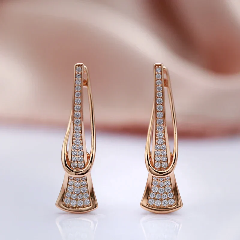 Radiant Layers Crystal Earrings | Gold - Image 5