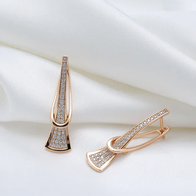 Radiant Layers Crystal Earrings | Gold - Image 6