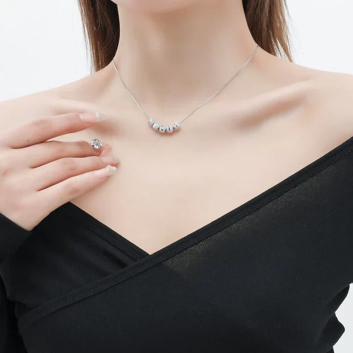 Serena Granata Necklace | White Gold - Image 2
