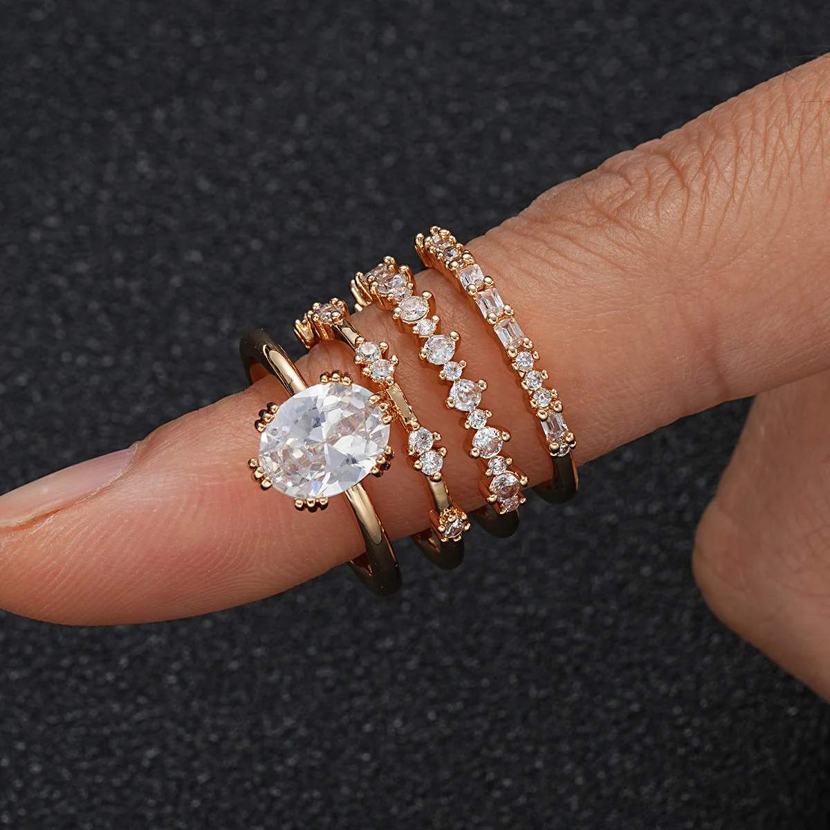 Solène Viremont Ring Set | Gold - Image 2