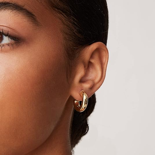 Stardust Hoop Earrings | Gold - Image 2