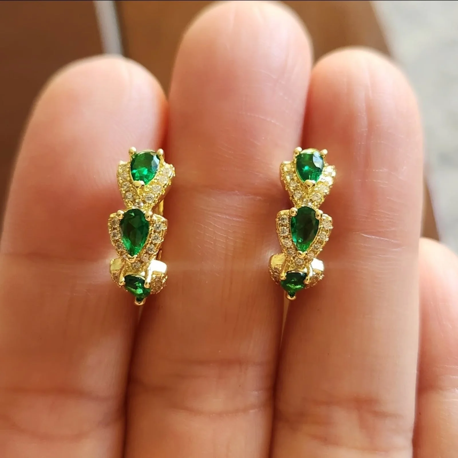 Sylvarra Jadelisse Earrings | Gold - Image 2