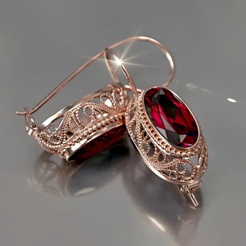 Talessia Rougefort Earrings | Rose Gold
