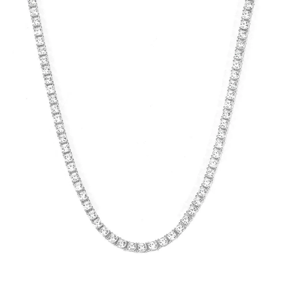 Tennis Necklace | Gold - Image 8